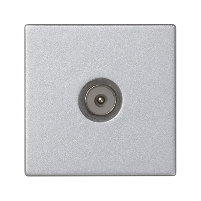 PŁYTKA K45 GN. TV MĘSKIE 45X45MM + WKŁAD; ALUMINIUM - K120A/8 - KONTAKT SIMON