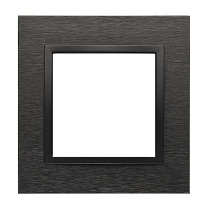 RAMKA 1-KROTNA NATURE-METAL, INOX DARK, IP20/IP44* (*IP44-NALEŻY ZASTOSOWAĆ USZCZELKĘ RAMKI DUN1) - DRN1/83 - KONTAKT SIMON