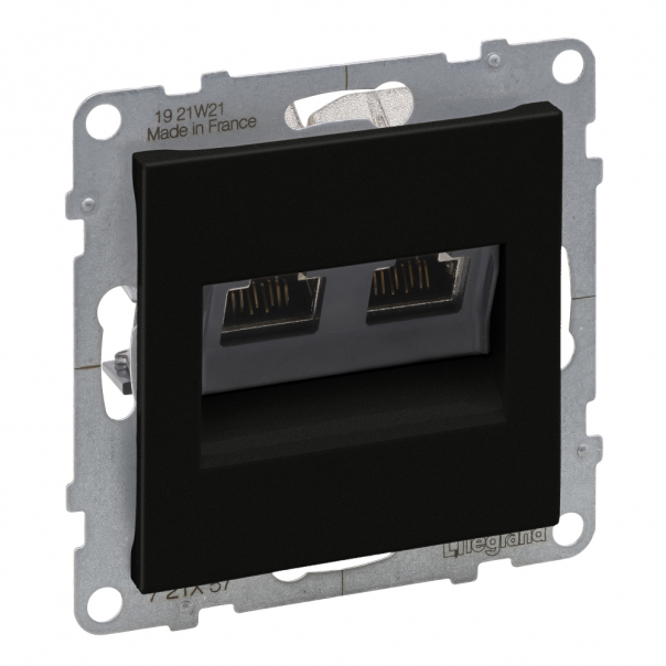 GNIAZDO 2XRJ45/KAT 6 STP CZARNY  SUNO - 721457 - LEGRAND