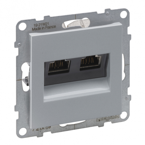 GNIAZDO 2XRJ45/KAT 6A STP ALUMINIUM SUNO - 721359 - LEGRAND