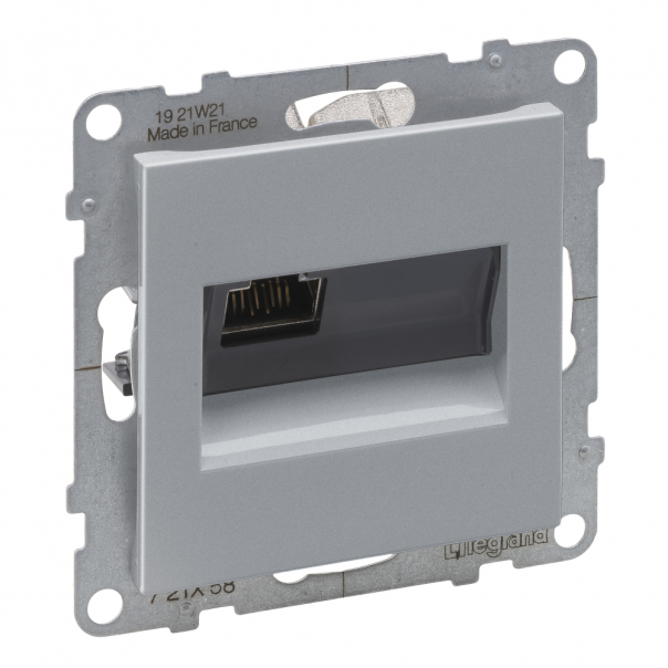 GNIAZDO RJ45/KAT 6A STP ALUMINIUM SUNO - 721358 - LEGRAND