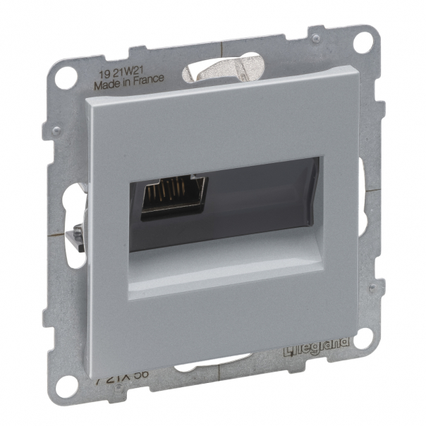 GNIAZDO RJ45/KAT 6 STP ALUMINIUM SUNO - 721356 - LEGRAND