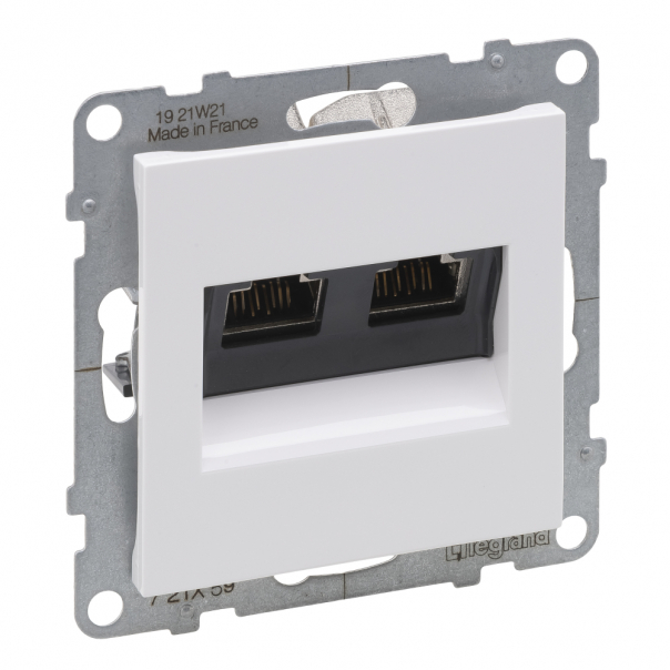 GNIAZDO 2XRJ45/KAT 6A STP BIAŁY SUNO - 721159 - LEGRAND