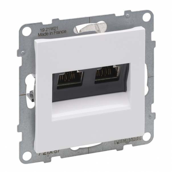 GNIAZDO 2XRJ45/KAT 6 STP BIAŁY SUNO - 721157 - LEGRAND
