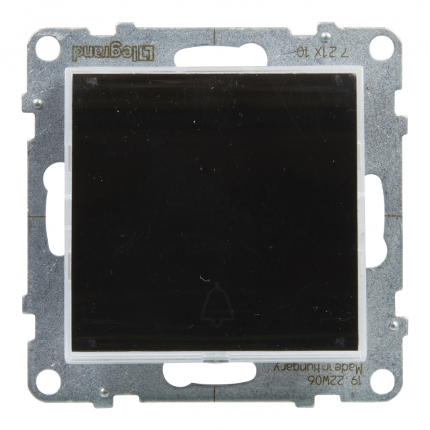 PRZYCISK POJEDYNCZY Z PODŚWIETLENIEM 6 A 250V ZACISKI AUTOMATYCZNE CZARNY SUNO - 721410 - LEGRAND