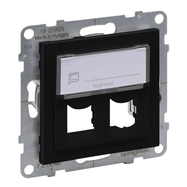 ADAPTER SYSTIMAX PODWÓJNY  CZARNY  SUNO - 721446 - LEGRAND