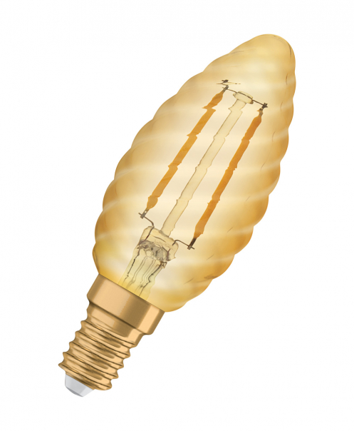 Vintage 1906 LED CL BW  FIL GOLD 12 non-dim  1,5W/824 E14 - 4058075293243 - LEDVANCE