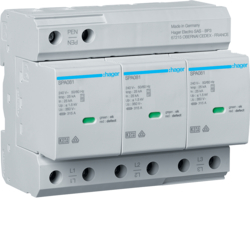 SPD T1+T2 3P sieć TN-C Iimp=75kA Up?1,5kV styk  - SPA800 - HAGER