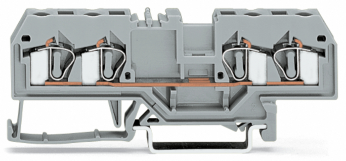ZŁĄCZKA 4-PRZEWODOWA 4 MM2 SZARA. - 281-652 - WAGO