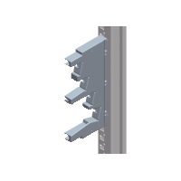 Rozdzielnice PrismaSet, wsporniki szyn wielopoziomowych w przedziale - LVS04192 - SCHNEIDER ELECTRIC