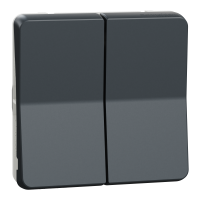 Mureva, mechanizm łącznika schodowego podwójnego, antracytowy - MUR35019 - SCHNEIDER ELECTRIC
