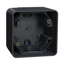 Mureva, podstawa naścienna pojedyncza, antracyt - MUR37911 - SCHNEIDER ELECTRIC