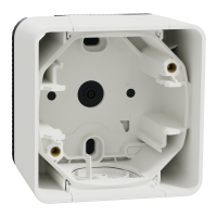 Mureva, podstawa naścienna pojedyncza, biała - MUR39911 - SCHNEIDER ELECTRIC