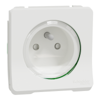 Mureva, mechanizm gniazda 2P+PE, zaciski bezgwintowe, biały - MUR39133 - SCHNEIDER ELECTRIC