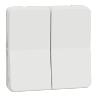 Mureva, mechanizm łącznika schodowego podwójnego, biały - MUR39022 - SCHNEIDER ELECTRIC