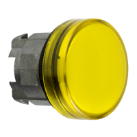 Harmony XB4 Główka lampki sygnalizacyjnej zasilania żółta O22 z soczewką zwykłą zintegrowany LED - ZB4BV083 - SCHNEIDER ELECTRIC