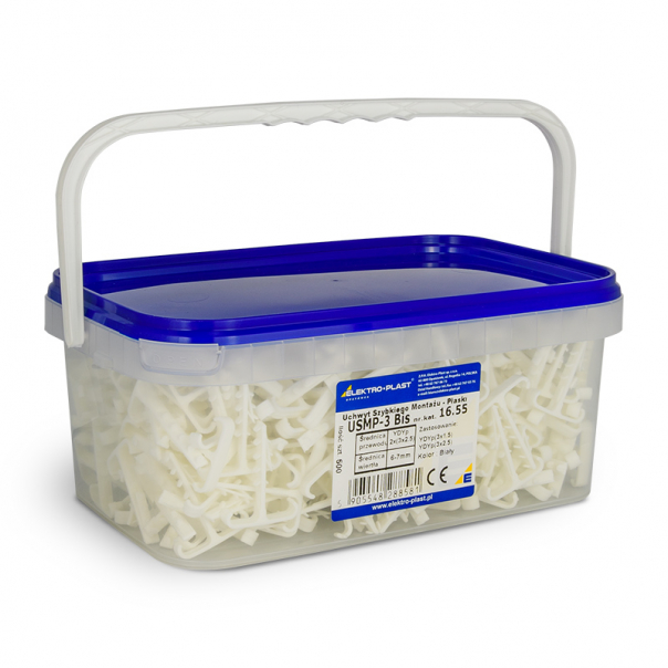 Uchwyt USMP - 3 Bis    (500szt)  box - 16.55 - ELEKTROPLAST OPATÓWEK
