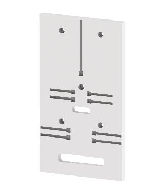 DESKA LICZNIKOWA Z ELEMENTAMI MONTAŻOWYMI TL 1/3F - 001342820 - ETI
