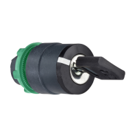 Harmony XB5 Główka przełącznika 2 pozycyjnego z kluczem nr 8D1 plastikowa - ZB5AG2D - SCHNEIDER ELECTRIC