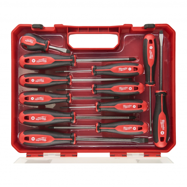 ZESTAW ŚRUBOKRĘTÓW W WALIZCE MILWAUKEE 12 SZT. - 4932472003 - MILWAUKEE