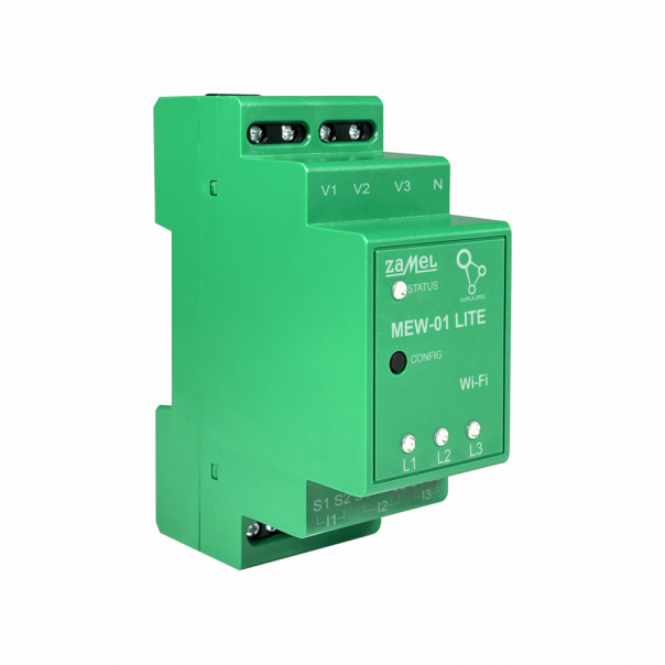 MONITOR ENERGII ELEKTRYCZNEJ WI-FI 3F+N TYP: MEW-01 LITE - SPL10000040 - ZAMEL