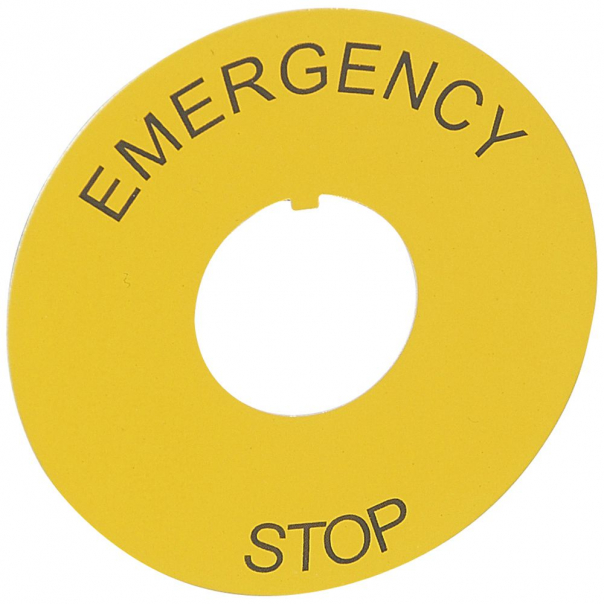 ETYKIETA OSMOZ "EMERGENCY STOP" ŚR. 60MM - 024176 - LEGRAND