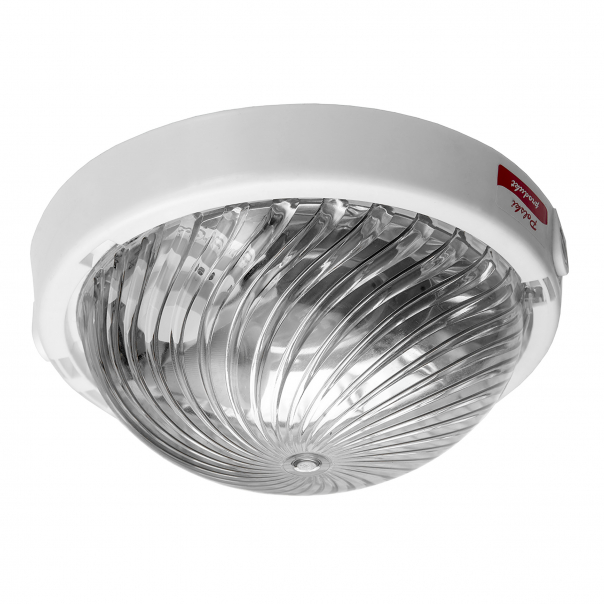 TRIO, oprawa oświetleniowa, 75W, E27, IP44, IK10, klosz poliwęglan przeźroczysty, dławice - A2120-P - ORNO