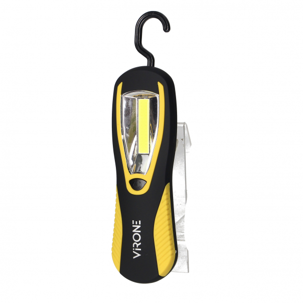 Latarka warsztatowa LED COB 3W, 200lm, 3 x AA magnes, haczyk - WL-7 - ORNO