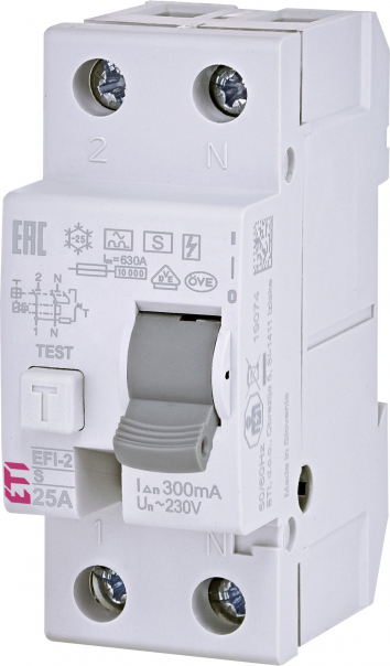 WYŁĄCZNIK RÓŻNICOWOPRĄDOWY - SELEKTYWNY EFI-2 A S 25/0.3 - 002064732 - ETI