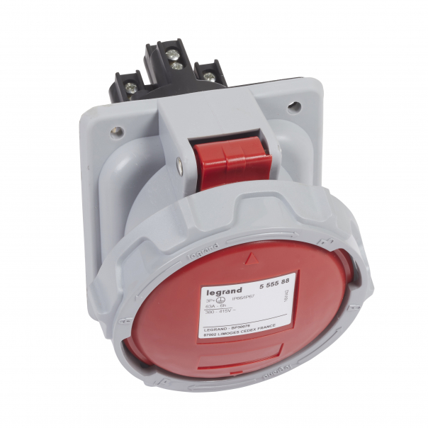 GNIAZDO TABLICOWE 63A 3P+Z 415V~ IP 66/67 - 555588 - LEGRAND