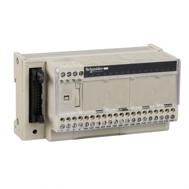 Modicon ABE7, miniaturowa podbaza, dyskretne pasywne we/wy, 16 wejść/wyjść, Led - ABE7H16R31 - SCHNEIDER ELECTRIC