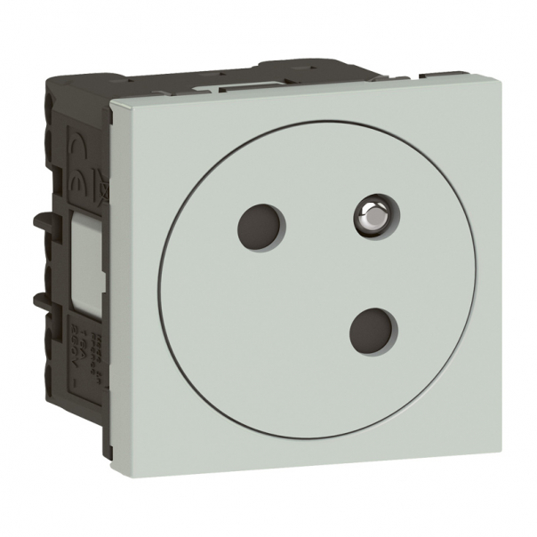 GNIAZDO 2P + Z POJEDYNCZE LINK PŁASKIE KĄTOWE 45 STOPNI 16 A - 250 V~ - ZACISKI AUTOMATYCZNE MOSAIC - 077197L - LEGRAND