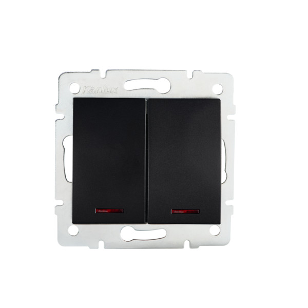 Łącznik dwugrupowy świecznikowy z LED LOGI 02-1120-142 cm   - 33623 - KANLUX
