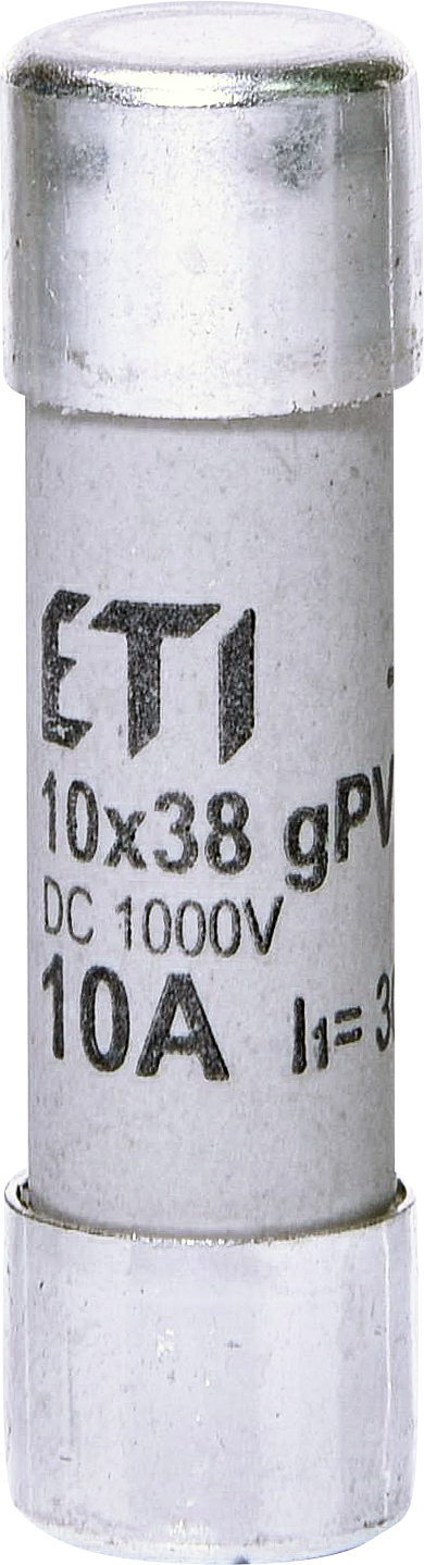 WKŁADKA TOPIKOWA CYLINDRYCZNA PV CH10X38 GPV 10A/1000V DC - 002625075 - ETI