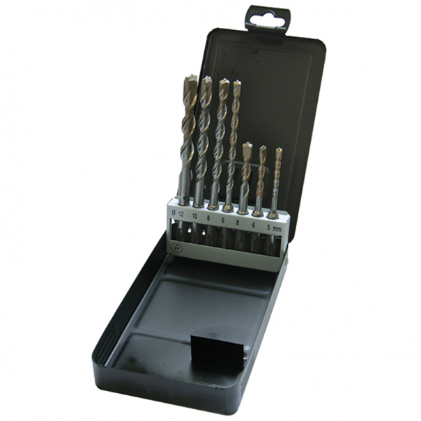 ZESTAW WIERTEŁ UDAROWYCH SDS 7 ELEMENTÓW - 230479 - HAUPA