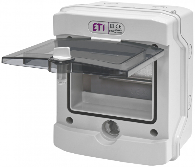OBUDOWA NATYNKOWA 6 MOD. IP65 DRZWI TRANSPARENTNE ECH-6G - 001101176 - ETI