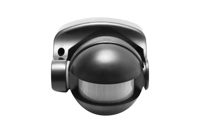 CZUJNIK RUCHU PIR N/T ŚCIENNO/SUFITOWY 180 1200W IP44 CR-1 CZARNY - CR-CR1000-10 - GTV