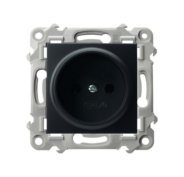 Gniazdo pojedyncze - CZARNY METALIK SZAFIR - GP-1Z/m/33 - OSPEL
