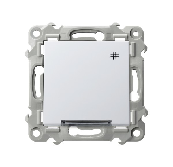 Łącznik krzyżowy z podświetleniem białym - BIAŁY SZAFIR - ŁP-4ZS/m/00 - OSPEL