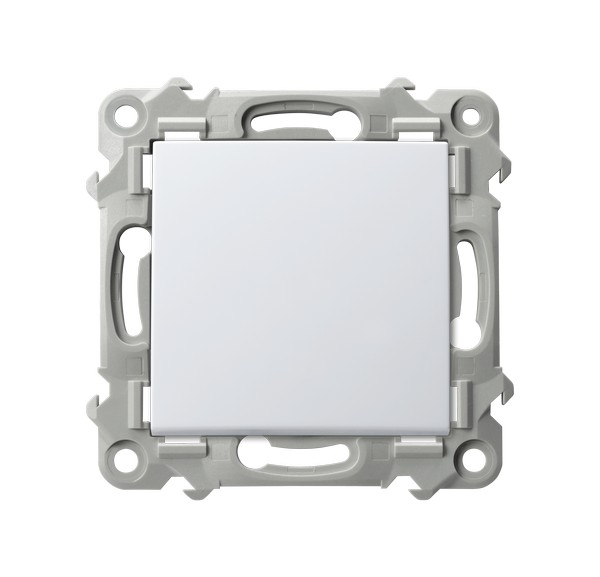 ŁĄCZNIK POJEDYNCZY 10AX 250V ZACISKI AUTOMATYCZNE BIAŁY SZAFIR - ŁP-1Z/m/00 - OSPEL