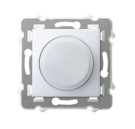 Ściemniacz uniwersalny do obciążenia żarowego, halogenowego oraz LED - BIAŁY SZAFIR - ŁP-8ZL2/m/00 - OSPEL