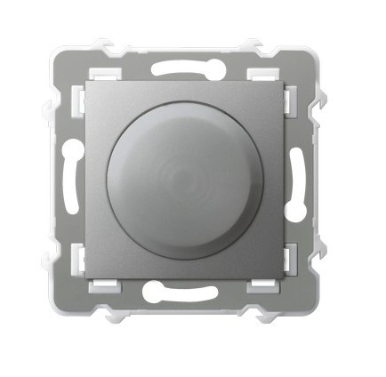Ściemniacz uniwersalny do obciążenia żarowego, halogenowego oraz LED - SREBRO SZAFIR - ŁP-8ZL2/m/18 - OSPEL