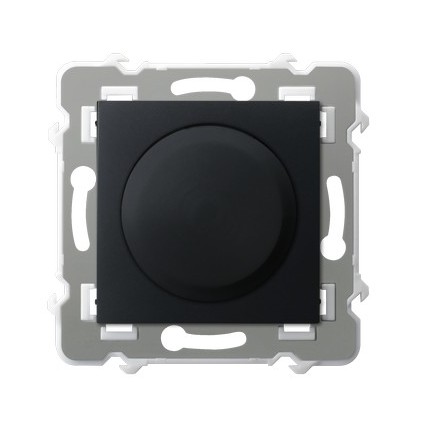 Ściemniacz uniwersalny do obciążenia żarowego, halogenowego oraz LED - CZARNY METALIK SZAFIR - ŁP-8ZL2/m/33 - OSPEL