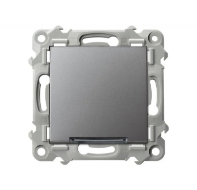 Łącznik kontrolny z podświetleniem niebieskim - SZARY MAT SZAFIR - ŁP-12ZS/m/70 - OSPEL