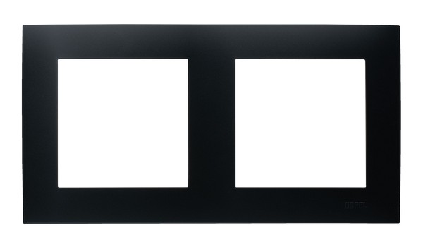 RAMKA PODWÓJNA CZARNY METALIK SZAFIR - R-2Z/33 - OSPEL