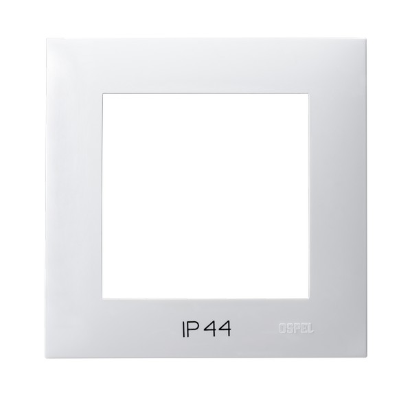 RAMKA POJEDYNCZA IP44 BIAŁY SZAFIR - RH-1Z/00 - OSPEL
