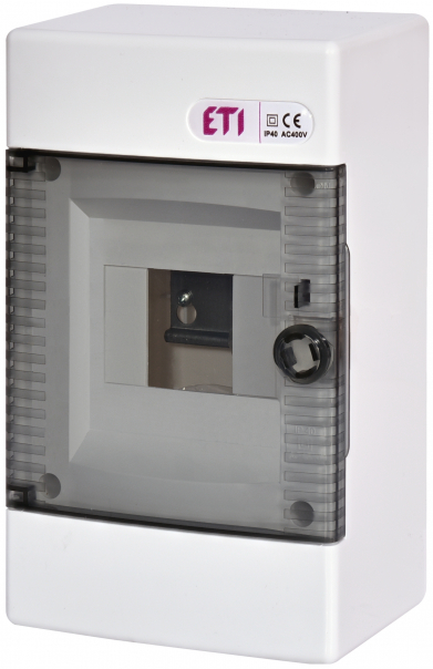 OBUDOWA NATYNKOWA 1 RZĄD 4 MOD. DRZWI TRANSPARENTNE ECT4PT - 001100140 - ETI