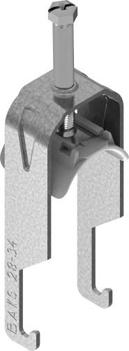 Uchwyt kablowy zaczepowy z plastikową łuską UKZP2/34-40  - 425881 - BAKS