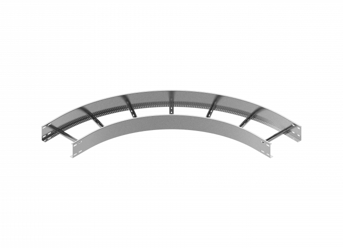 Łuk zewnętrzny drabinki 90&deg; LDZC200H100 N 2,00 mm - 499820 - BAKS