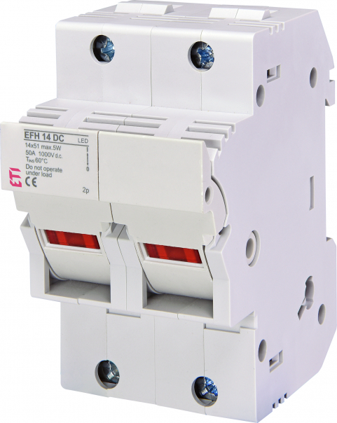 PODSTAWA BEZPIECZNIKOWA DC EFH 14 DC 2P LED - 002560213 - ETI
